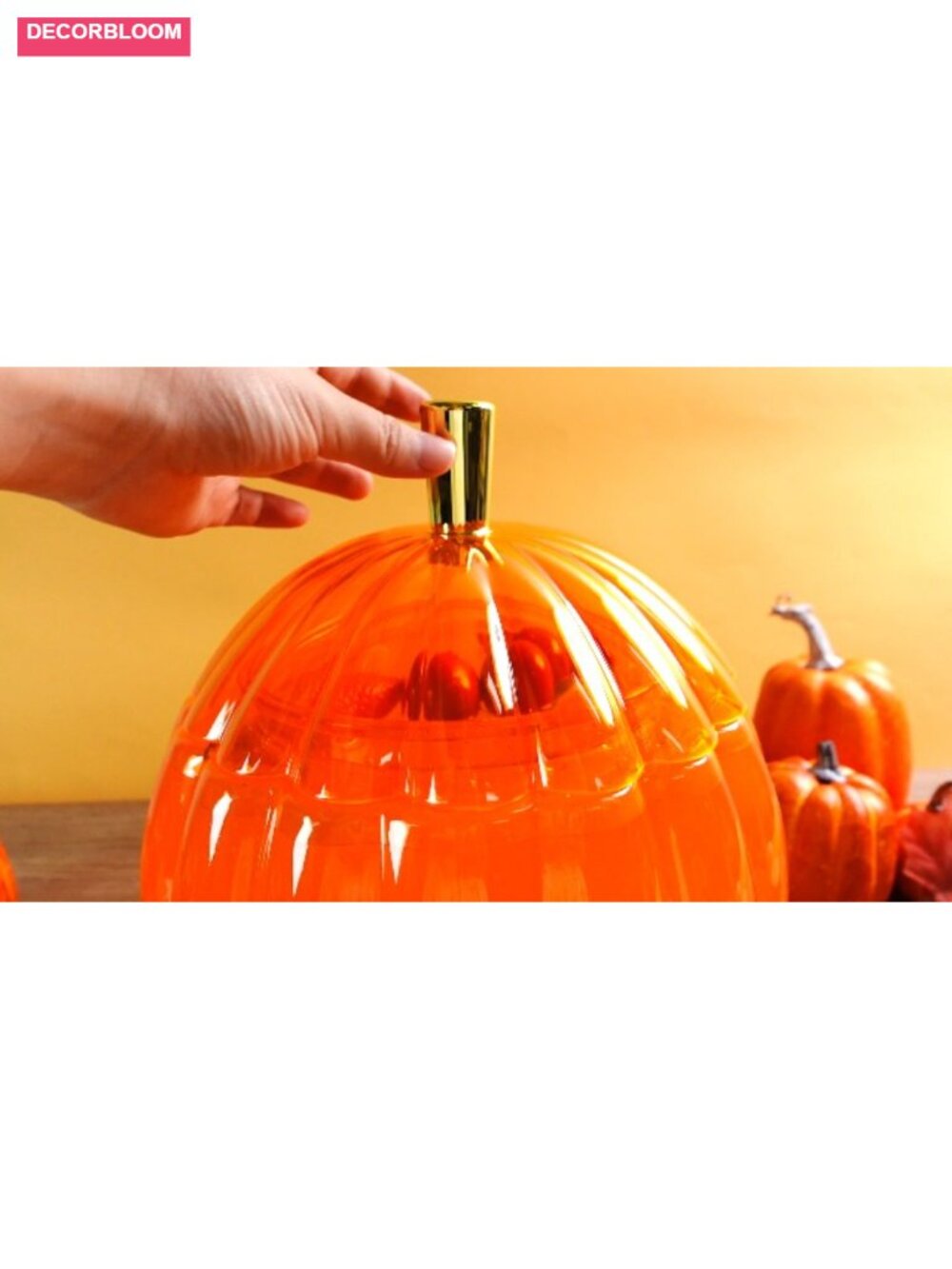 Pumpkin Drink Dispenser 1.3 Gallon Plastic Halloween Thanksgiving Party Beverage - Picture 6 of 6